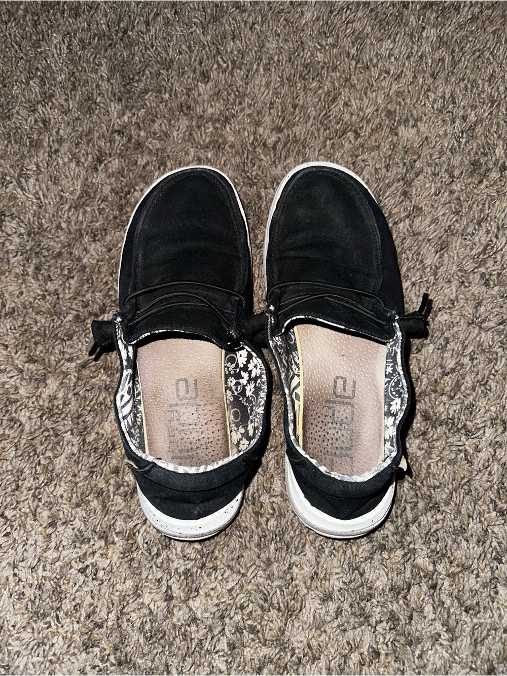 Hey Dude Black Casual Slip-On Shoes - Picture 2 of 3